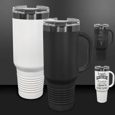 Kubki 40 oz z uchwytem i zatrzaskową pokrywką, powłoka jonowa -Mix & Match- Hurt personalizowany grawer lub nadruk logo w pełnym kolorze