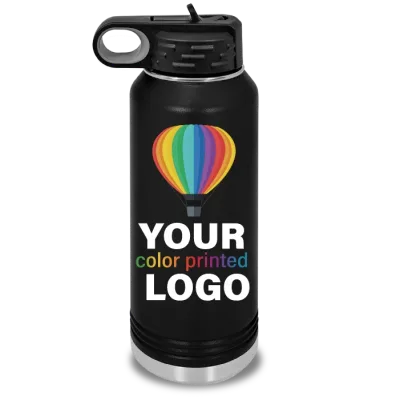 32 oz Insulated Sport Water Bottle -Mix & Match- Bulk Wholesale Personalized Engraved or Full Color Print Logo
