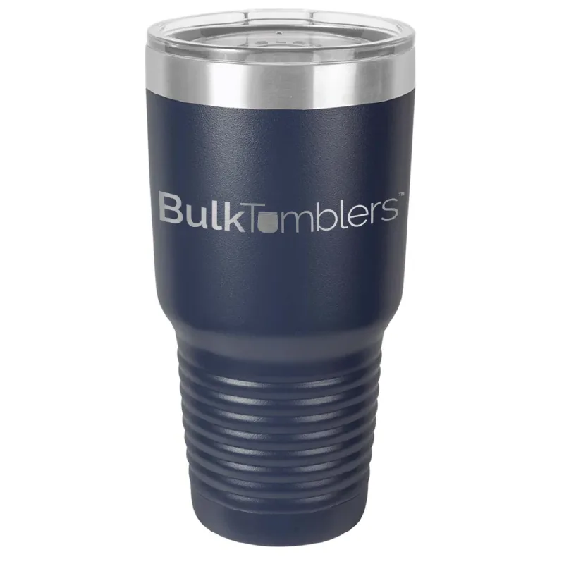 30 oz Promo personlig tumbler - 16 farver - logo laserskåret på isoleret rustfrit stål + låg