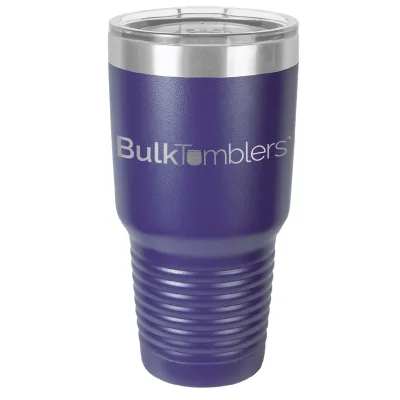 30 oz Promo personlig tumbler - 16 farver - logo laserskåret på isoleret rustfrit stål + låg