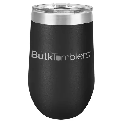 16 oz Weinbecher mit Logo lasergraviert auf isolierten Edelstahl-Weinbechern + Deckel
