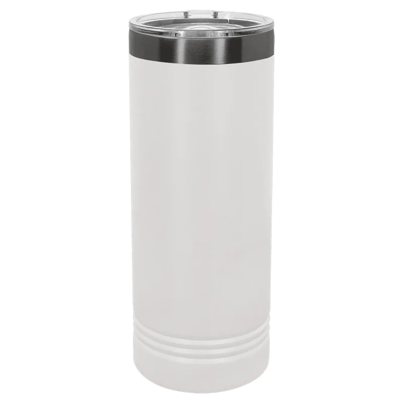22 oz スキニー ステンレススチール 断熱 SureGrip タンブラー、ブランク、Polar Camel 蓋