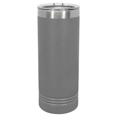22 oz スキニー ステンレススチール 断熱 SureGrip タンブラー、ブランク、Polar Camel 蓋