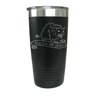 Opossum Hiss into the Abyss Insulated Stainless Steel Tumbler