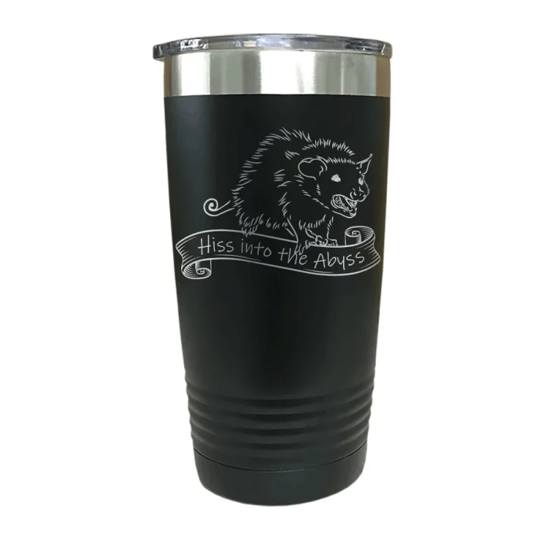 Opossum Hiss into the Abyss Insulated Stainless Steel Tumbler