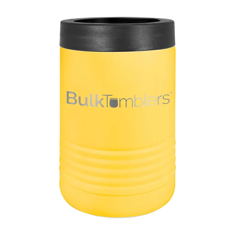 Promo Personalized Beverage Holder for Can / Bottle w Logo Laser Engraved on Insulated Stainless Steel