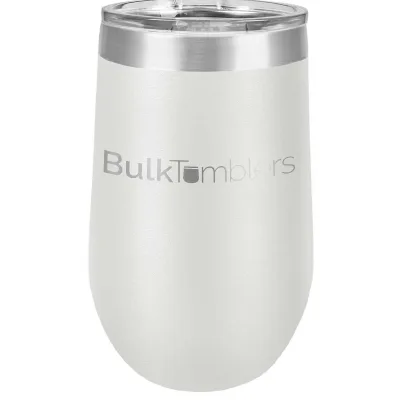 16 oz Weinbecher mit Logo lasergraviert auf isolierten Edelstahl-Weinbechern + Deckel