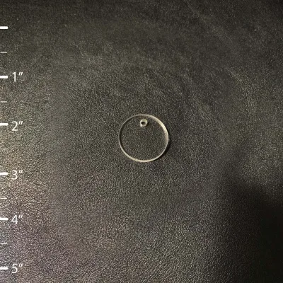 100 unidades - Forma redonda circular de acrílico en blanco - Tamaño de 1" a 5"