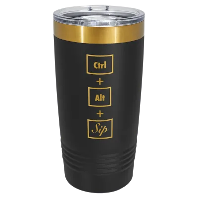 Copos Polar Camel de 20 oz com banho de iões de ouro
