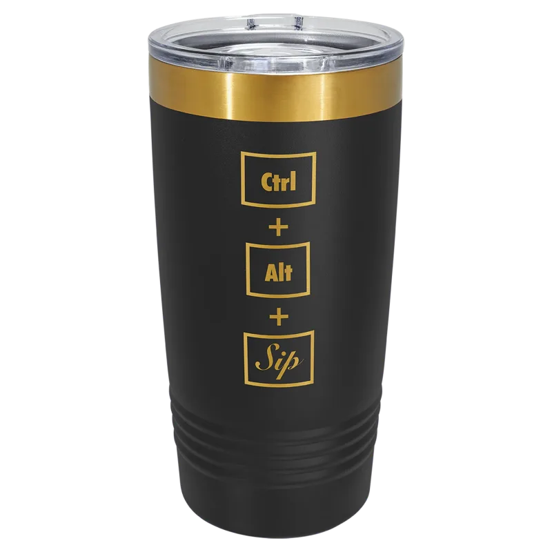 Copos Polar Camel de 20 oz com banho de iões de ouro