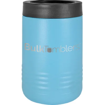 Promo Personalized Beverage Holder for Can / Bottle w Logo Laser Engraved on Insulated Stainless Steel