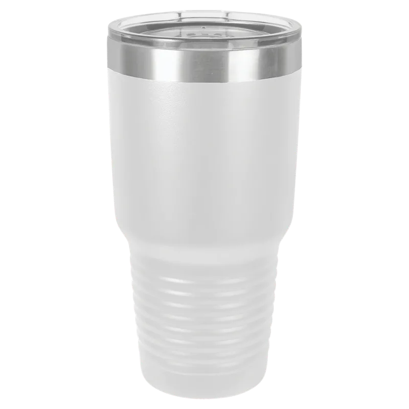 30 oz Promo personlig tumbler - 16 farver - logo laserskåret på isoleret rustfrit stål + låg