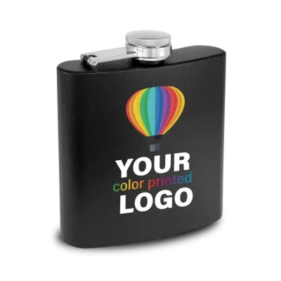 6 oz Flask -Mix & Match- Bulk Wholesale Personalized Engraved or Full Color Print Logo