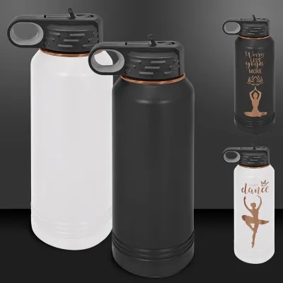 32 oz Ion Plated Insulated Sport Water Bottle -Mix & Match- Bulk Wholesale Personalized Engraved or Full Color Print Logo