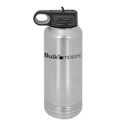 Botol Air 32 oz yang Dipersonalisasi dengan Logo Ukir Laser pada Stainless Steel Berinsulasi