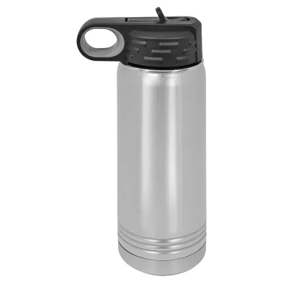 Kasse med 24 - 20 oz rustfrit stål pulverlakeret blank isoleret sportvandflaske Polar Camel