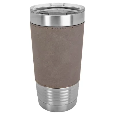 一箱24個 20 oz 仿皮保溫杯，不鏽鋼保溫 + 杯蓋
