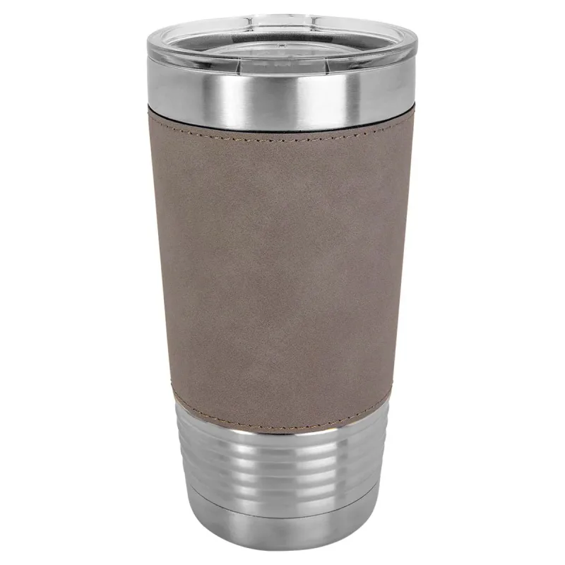 一箱24個 20 oz 仿皮保溫杯，不鏽鋼保溫 + 杯蓋