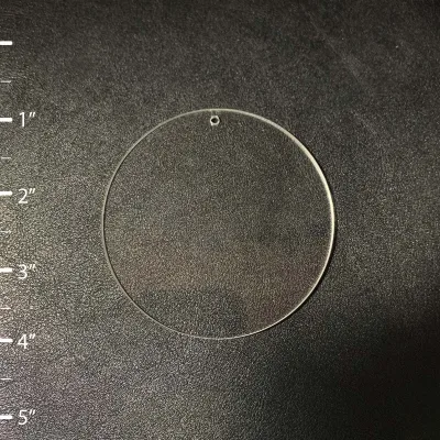 100 unidades - Forma redonda circular de acrílico en blanco - Tamaño de 1" a 5"