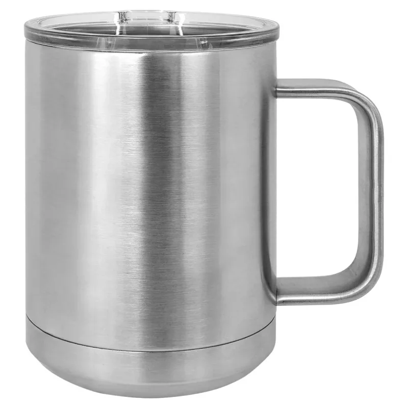 15 oz rustfrit stål isoleret kaffekrus pulverlakeret dobbeltvægget stål isoleret (kasse med 12)