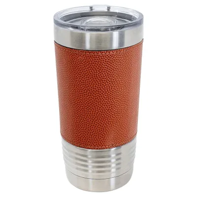Blank 20 oz Leatherette Tumbler, Isolerad Rostfri Stål + Lock