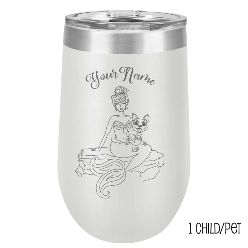 Custom Mermaid Tumbler for Mom (MerMama, Purr-Maid, Fur-Maid )