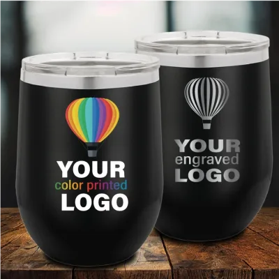 12 oz Vinglas-tumblers – Mix & Match – Grossistförsäljning med personlig gravering eller logotyp i färgtryck