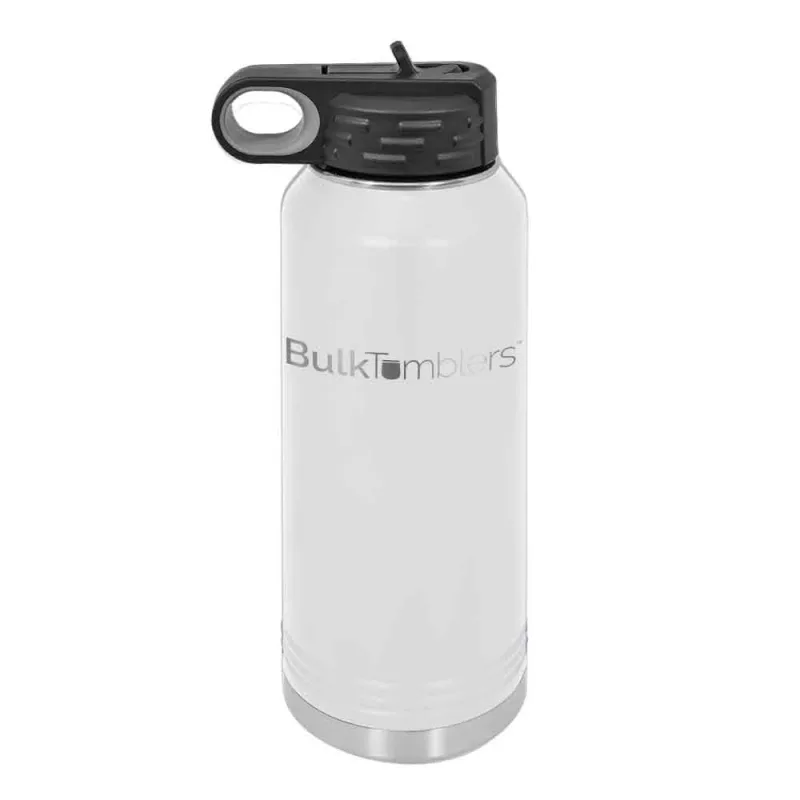 Botol Air 32 oz yang Dipersonalisasi dengan Logo Ukir Laser pada Stainless Steel Berinsulasi