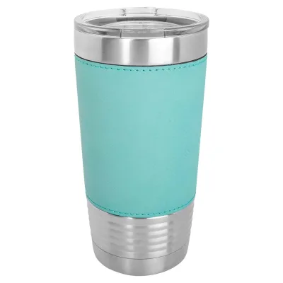 一箱24個 20 oz 仿皮保溫杯，不鏽鋼保溫 + 杯蓋