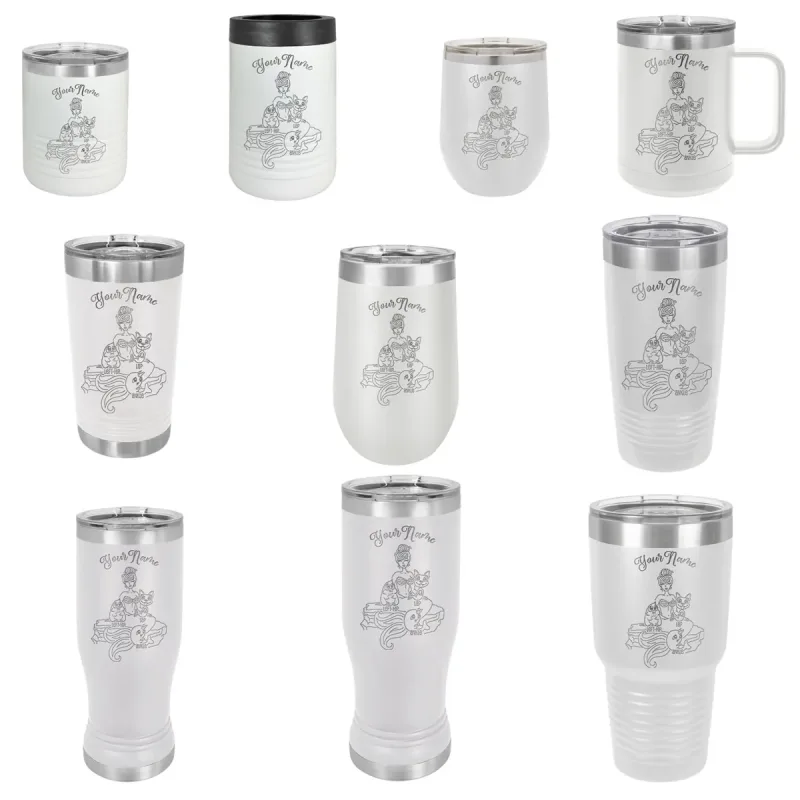 Custom Mermaid Tumbler for Mom (MerMama, Purr-Maid, Fur-Maid )