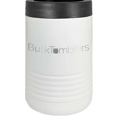 Promo Personalized Beverage Holder for Can / Bottle w Logo Laser Engraved on Insulated Stainless Steel