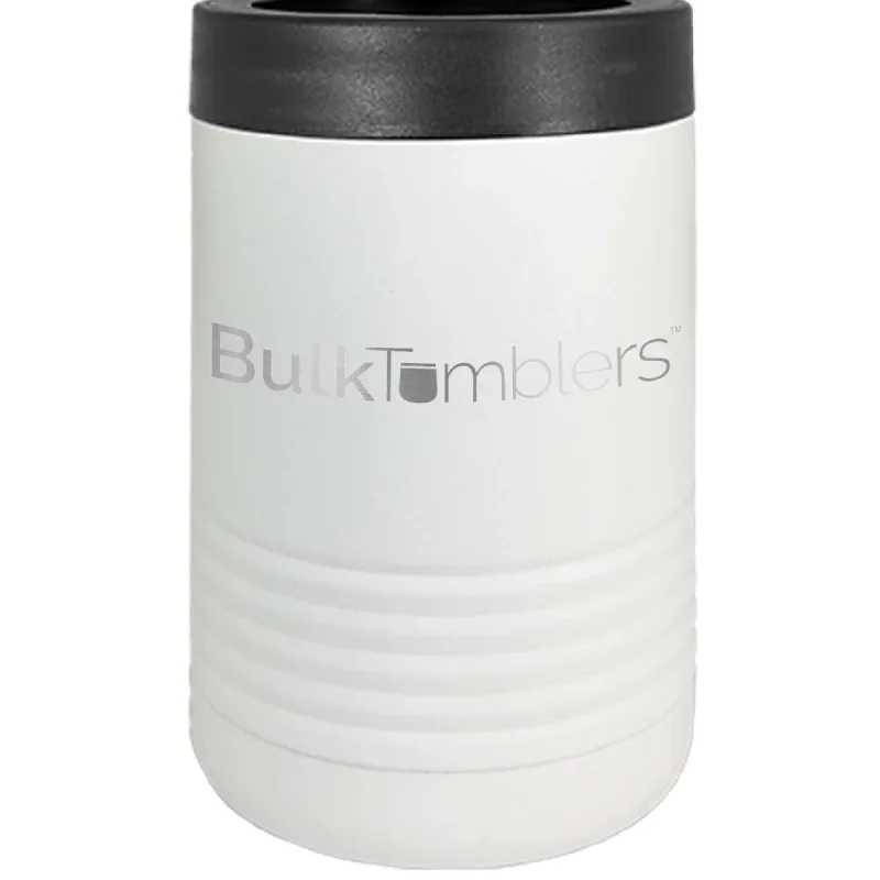 Promo Personalized Beverage Holder for Can / Bottle w Logo Laser Engraved on Insulated Stainless Steel