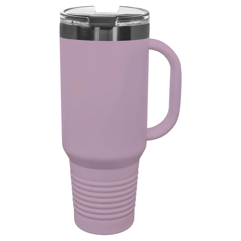 Mug de voyage Black Ghost Polar Camel 40 oz avec poignée, paille incluse