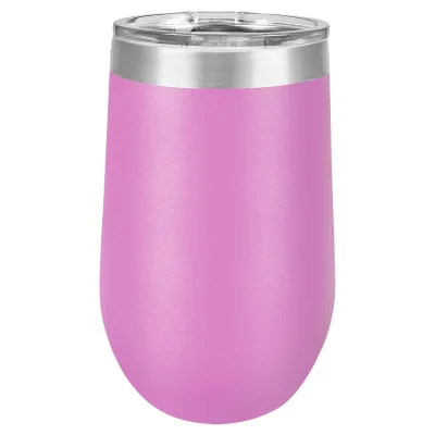 16 oz Weinbecher mit Logo lasergraviert auf isolierten Edelstahl-Weinbechern + Deckel