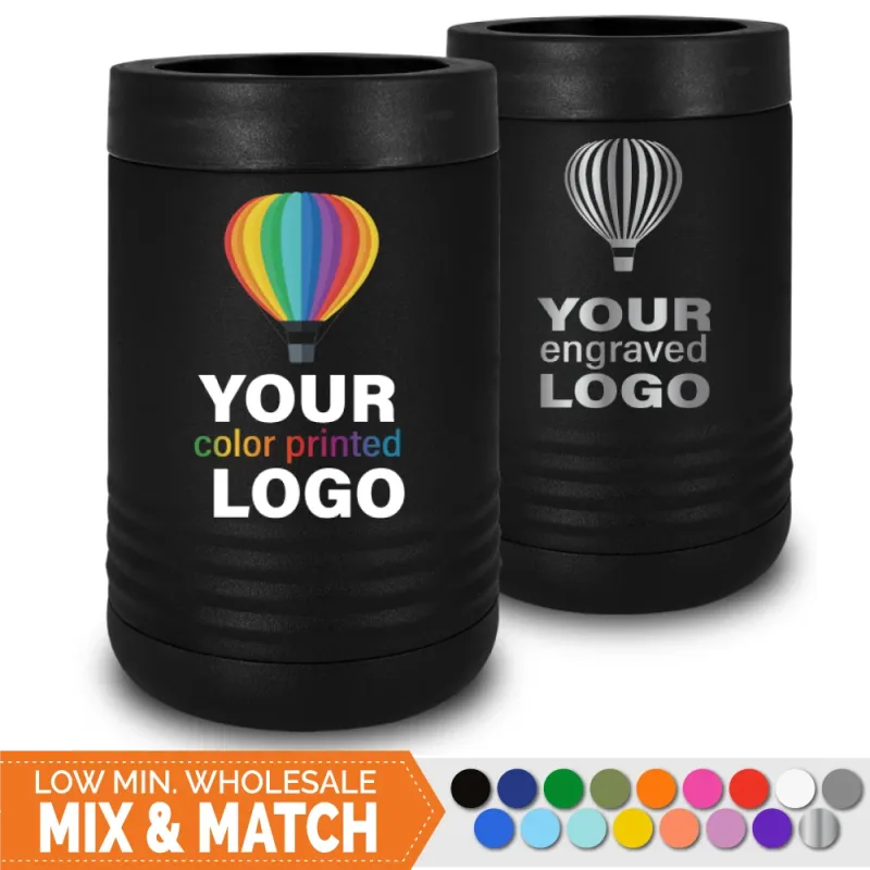 12 oz isoleret dåseholder – Mix & Match – Engros salg af personlig gravering eller fuldfarveprintet logo