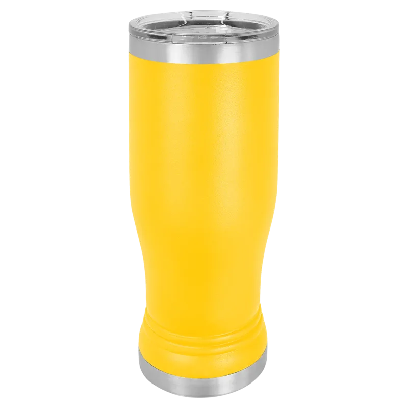 Kubek Pilsner 20 oz z podwójnymi ściankami, izolowany ze stali nierdzewnej + pokrywka