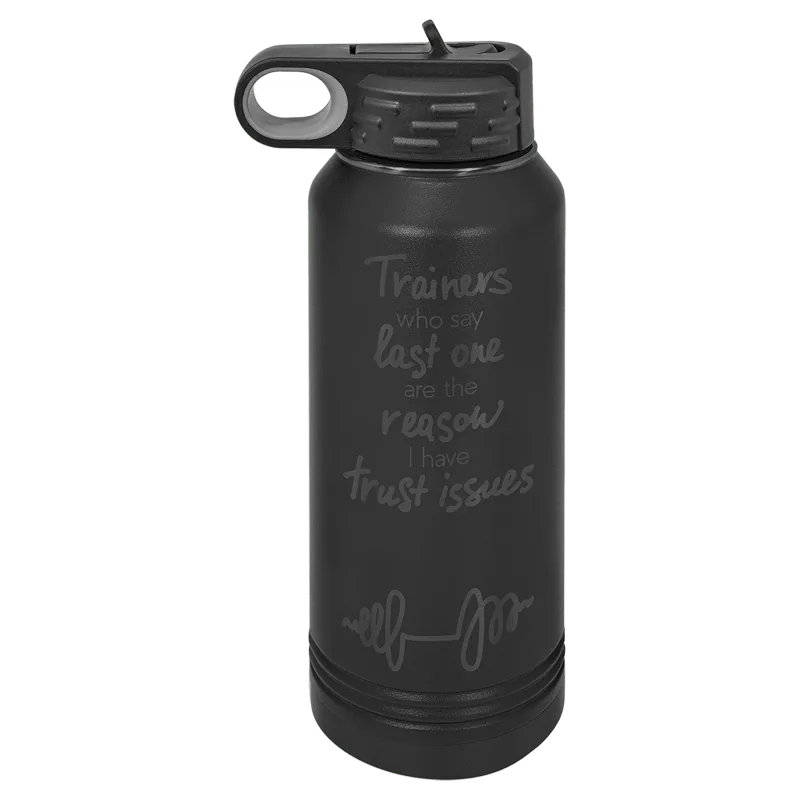 Botol Air Olahraga Insulated Stainless Steel 32 oz Black Ghost Powder Coated Polar Camel