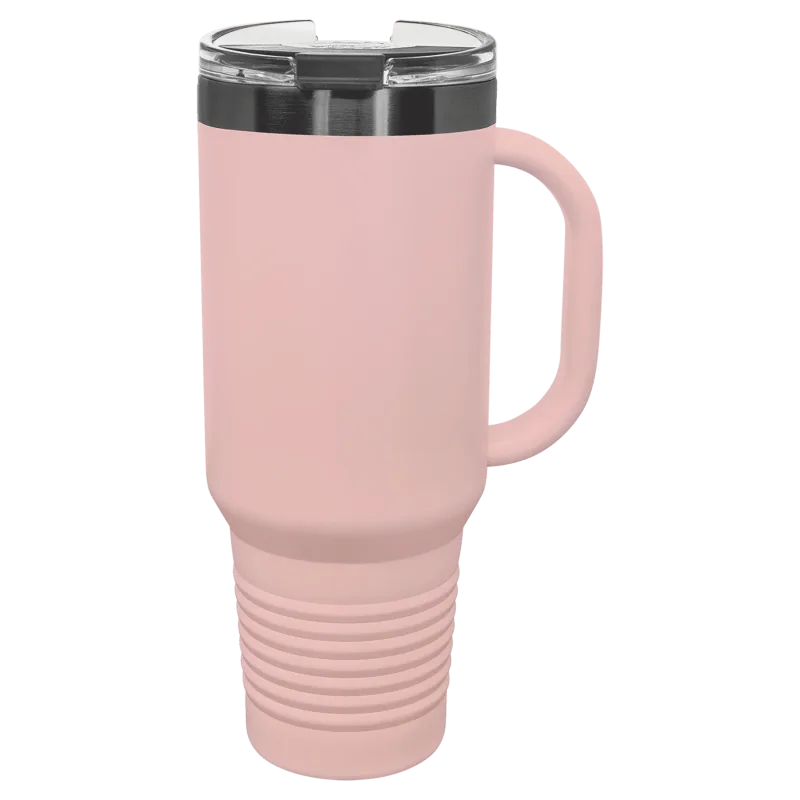 Mug de voyage Black Ghost Polar Camel 40 oz avec poignée, paille incluse