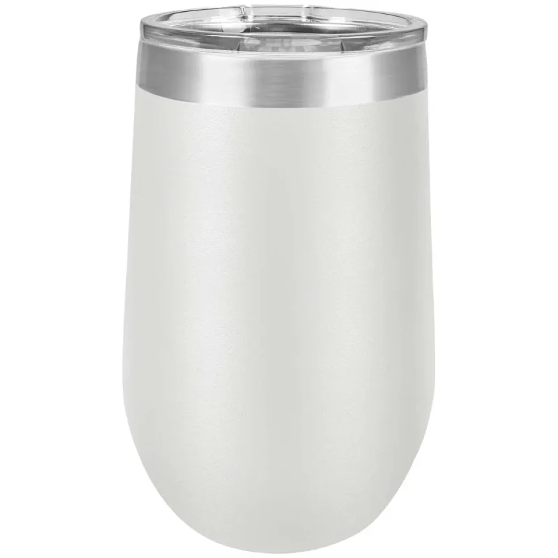 16 oz Weinbecher mit Logo lasergraviert auf isolierten Edelstahl-Weinbechern + Deckel
