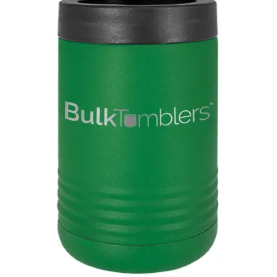 Promo Personalized Beverage Holder for Can / Bottle w Logo Laser Engraved on Insulated Stainless Steel