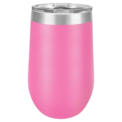 16 oz Weinbecher mit Logo lasergraviert auf isolierten Edelstahl-Weinbechern + Deckel