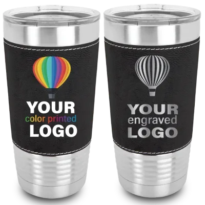 Gobelets 20 oz en similicuir (faux cuir) - Mix & Match - Vente en gros personnalisable gravure ou impression logo couleur