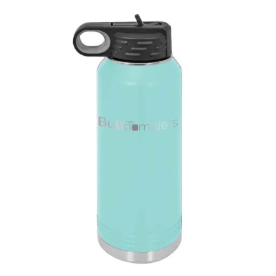 Botol Air 32 oz yang Dipersonalisasi dengan Logo Ukir Laser pada Stainless Steel Berinsulasi