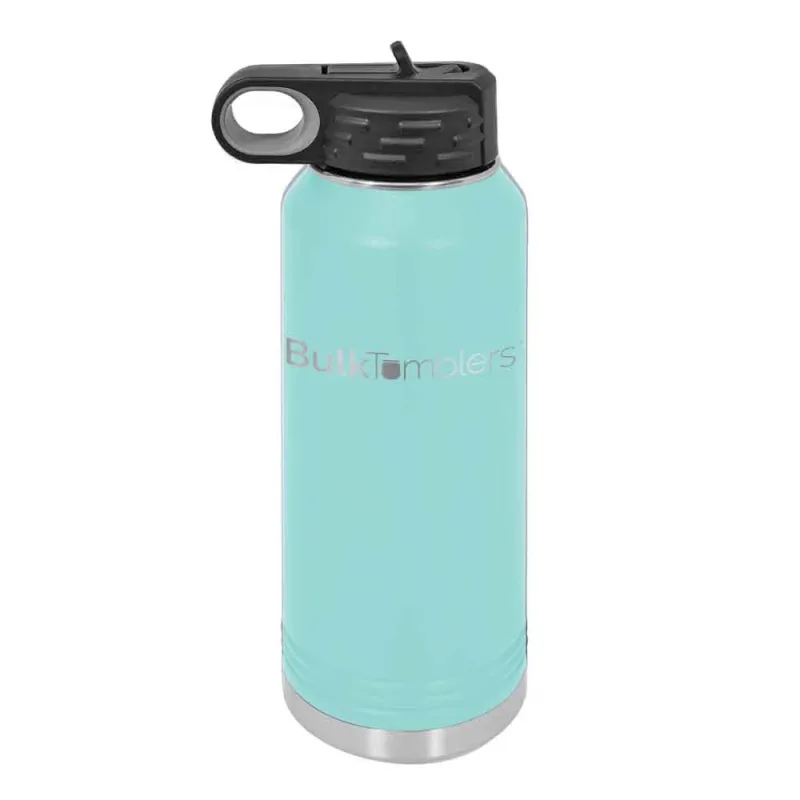 Botol Air 32 oz yang Dipersonalisasi dengan Logo Ukir Laser pada Stainless Steel Berinsulasi