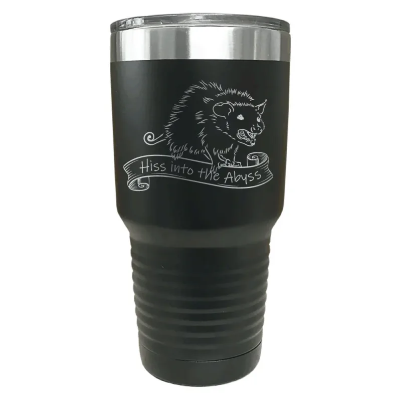 Opossum Hiss into the Abyss Insulated Stainless Steel Tumbler