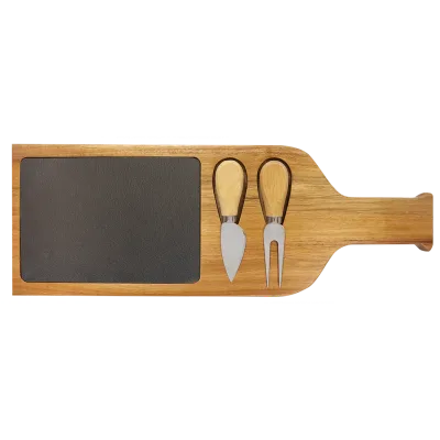 Acacia and Slate Cutting and Serving Board