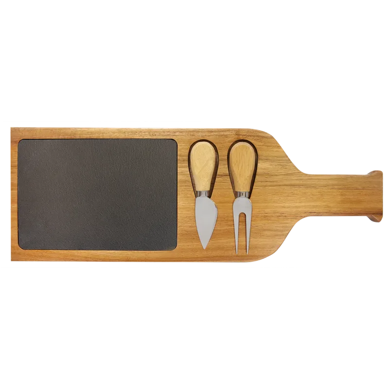 Acacia and Slate Cutting and Serving Board