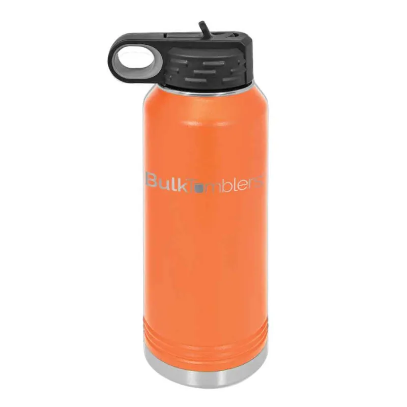 Botol Air 32 oz yang Dipersonalisasi dengan Logo Ukir Laser pada Stainless Steel Berinsulasi