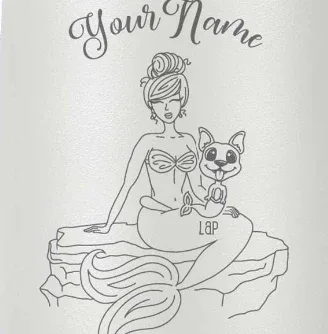 Custom Mermaid Tumbler for Mom (MerMama, Purr-Maid, Fur-Maid )