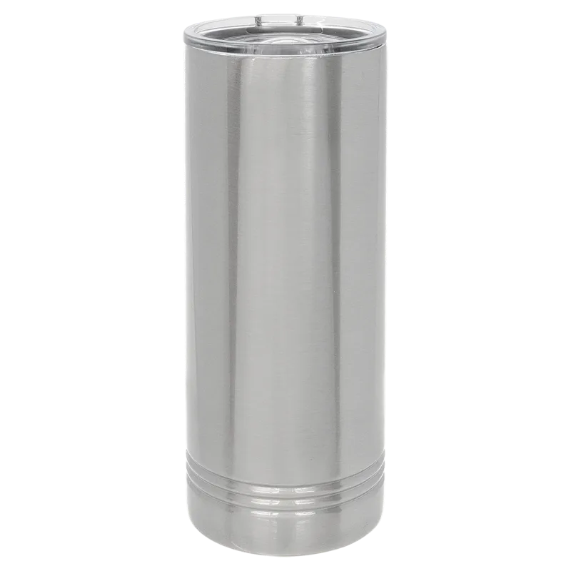 22 oz Skinny SUBLIMATION Rostfria Isolerade SureGrip Tumblers, Blank, Polar Camel Lock